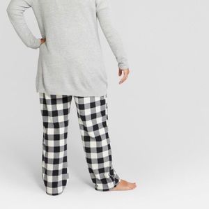 NEW Ivory Buffalo Check Fleece Pajama Pants -GIFT!